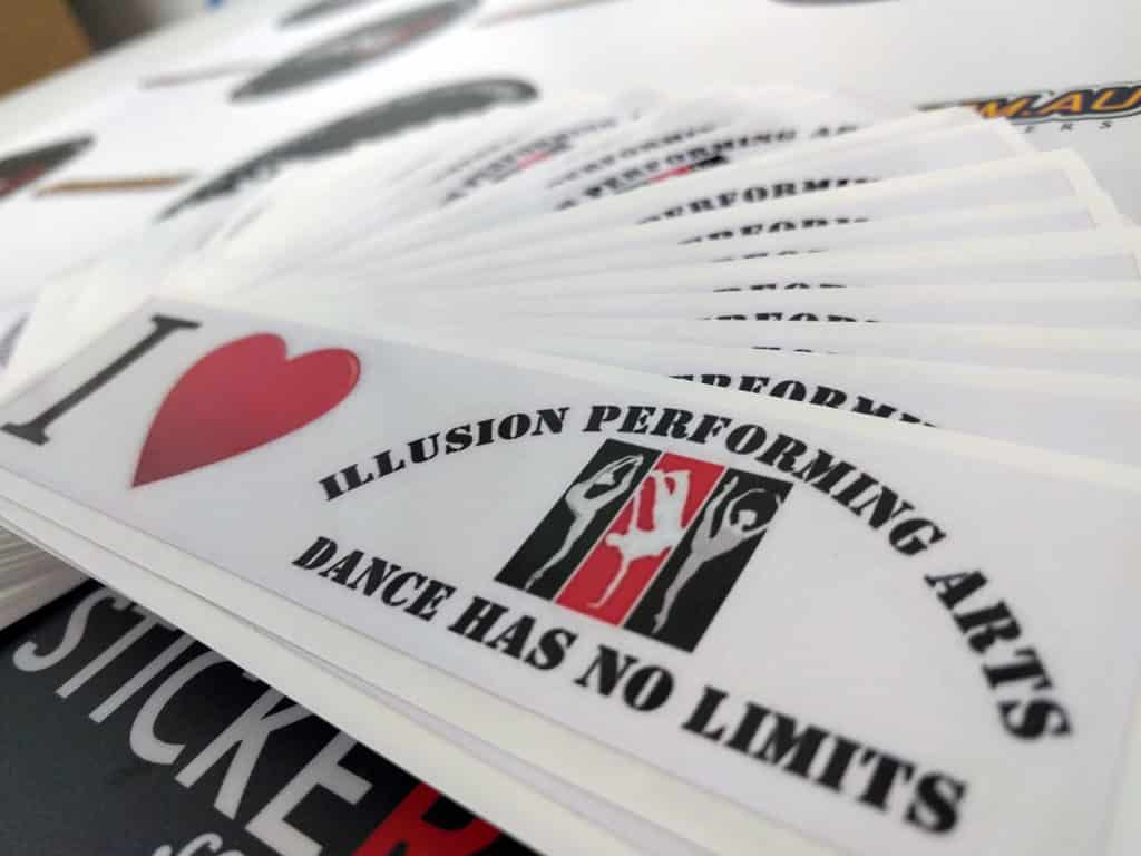 Custom Printed Stickers for Illusion Performance Arts
