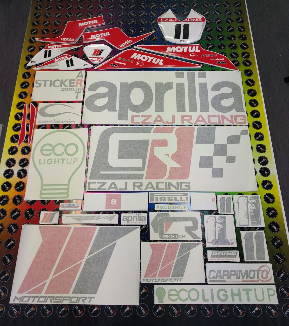 Stickers and Decals for CZAJ Racing