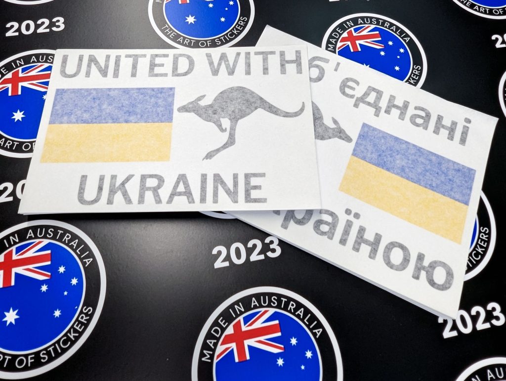 Decals for Bushmasters sent to Ukraine