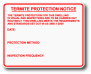 Termite Protection Notice