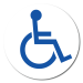 Disabled Symbol Circle - Inverse