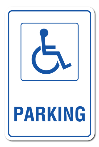 Disabled Parking 1 - Inversed