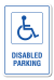 Disabled Parking 2 - Inversed