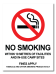 No Smoking Within 10 Metres Of Facilities And In Use Camp Sites Fines Apply