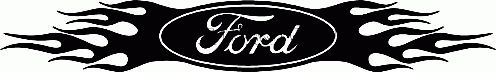 Ford Logo W Flames