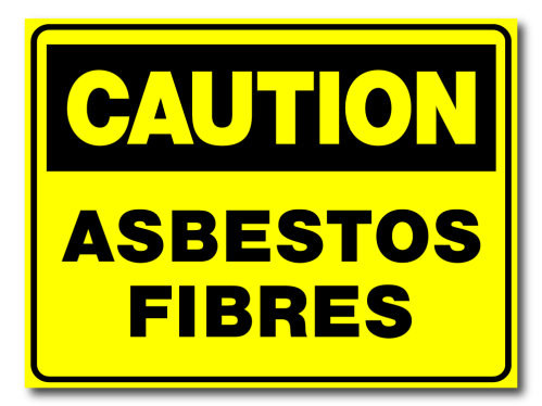 Caution - Asbestos Fibres