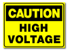 Caution - High Voltage