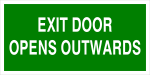 Exit Door Opens Outwards