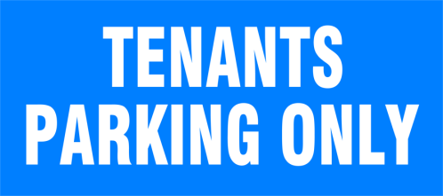 Tenants Parking Only