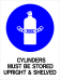 Mandatory - Cylinders Must Be Stored Upright & Shelved