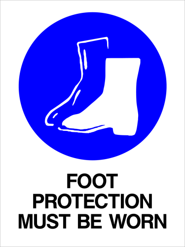 Mandatory - Foot Protection Must Be Worn
