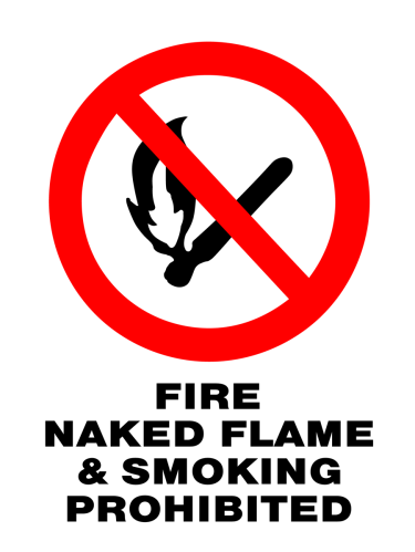 Buy Prohibition Fire Naked Flame Smoking Prohibited The Art Of Stickers Australia