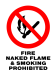 Prohibition - Fire Naked Flame & Smoking Prohibited