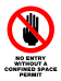 Prohibition - No entry Without A Confined Space Permit