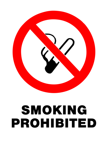 Prohibition - Smoking Prohibited