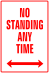 Traffic Signs - No Standing Any Time Left & Right