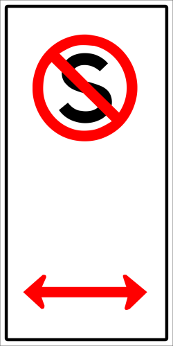 Traffic Signs - No Standing Left and Right