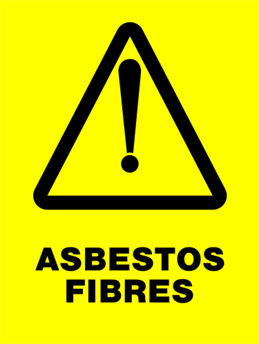 Warning - Asbestos Fibres [Design B]