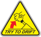 Try To Drift Printed Sticker