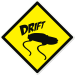 Drift Sign Printed Sticker
