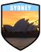 NSW Sydney City Shield Opera House Sunset