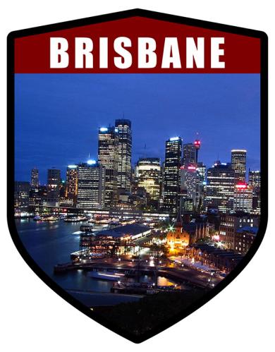 QLD Brisbane City Shield Arial View