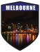 VIC Melbourne City Shield Night Skyline