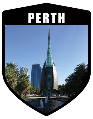 WA Perth City Shield Swan Bells Tower