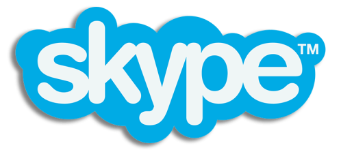 Skype Logo Contour Cut