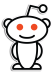 Reddit Alien Logo with Outline