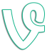 Vine Icon Logo Contour Cut