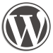 WordPress Icon Logo Contour Cut