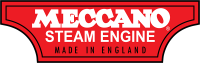 Meccano Steam Engine - 4 stickers 50mm x 15mm