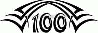 Tribal Numbers TNHOOD-100