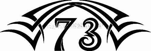 Tribal Numbers TNHOOD-73