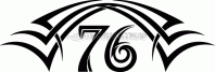 Tribal Numbers TNHOOD-76