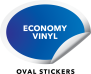 Economy Oval Stickers