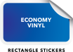 Economy Rectangle Stickers - Square Corners