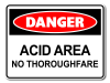 Danger Acid Area No Thoroughfare [ID:1906-10434]