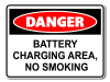 Danger Battery Charging Area No Smoking [ID:1906-10439]