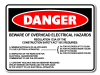 Danger Beware Overhead Electrical Hazards [ID:1906-10533]