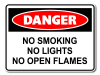 Danger No Smoking No Lights No Open Flames [ID:1906-10595]