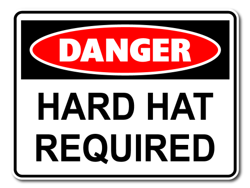 Danger Hard Hat Required [ID:1906-10604]