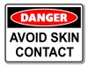 Danger Avoid Skin Contact [ID:1906-10610]