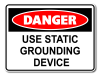 Danger Use Static Grounding Device [ID:1906-10613]