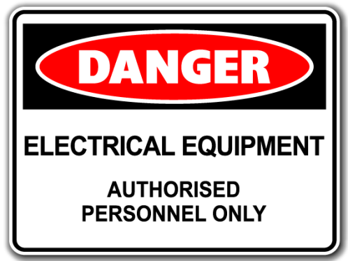 Danger Electical Equipment Authorised Personnel Only [ID:1906-10616]