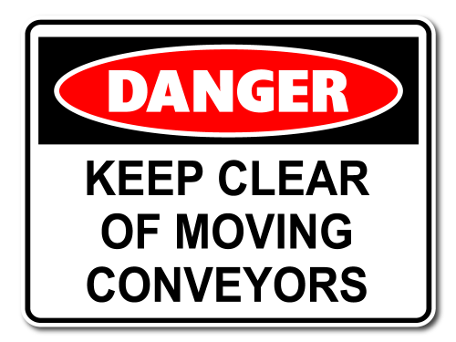 Danger Keep Clear Of Moving Conveyors [ID:1906-10638]