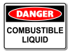 Danger Combustible Liquid [ID:1906-10639]