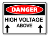 Danger High Voltage Above [ID:1906-10649]