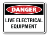 Danger LIVE ELECTRICAL EQUIPMENT [ID:2406-11924]
